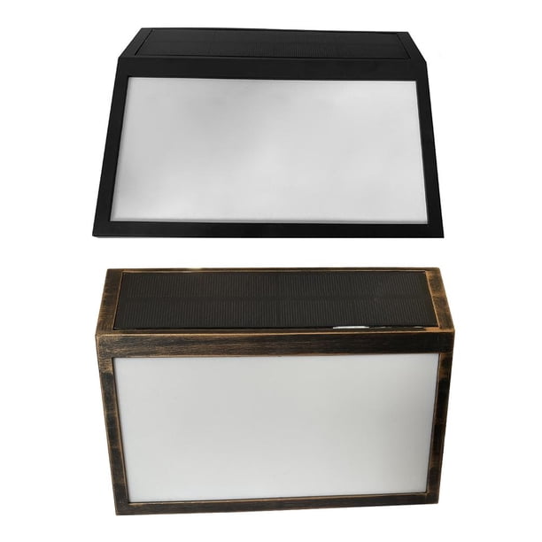 Luz de número de casa impermeable solar 10LED Señal de dirección Lámpara de exterior (A)