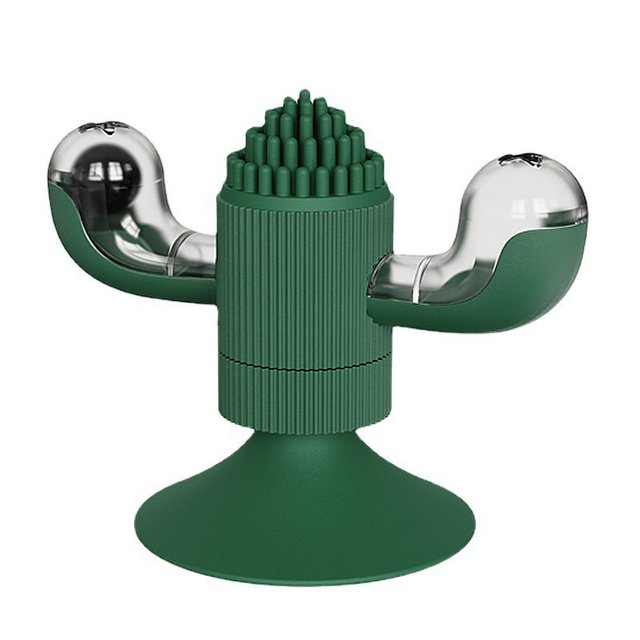 Los juguetes para gatos se pueden poner con juguetes de cactus de menta para gatos (verde)