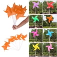 thumbnail image 2 of Venta Al Por Mayor 100 Sets Plástico Portátil 3D Rueda Molino Juguete DIY Esculturas Jardín Patio Césped Decorac naranja CUTICAT Molino de viento portable de la flor, 2 of 7