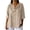 Khaki, variant on Staron Women's Casual Tops Loose V-Neck 3/4 Sleeve Basic Tee Shirt Round Neck Blouse Comfy Relaxed Fashion Top, Sky Blue 5XL