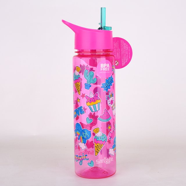 Botella de agua de gran capacidad portátil para estudiantes de escuela primaria Smiggle original, taza para exteriores para niños, bonito regalo de dibujos animados