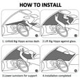 thumbnail image 6 of Fotbe Cartoon Flowers Car Windshield Sunshade | Sun Visor Protector Front Window Shade, Keeps Out UV Rays, Keeps Your Vehicle Cool-, 6 of 7