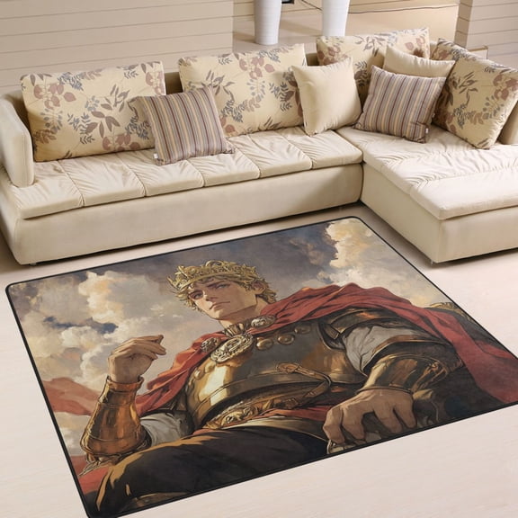 WOBOGO Vanquished King Carpet Non-Slip Rugs Soft Doormat 6348in Living Dining Room Bedroom Decorative