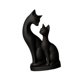 thumbnail image 5 of Conjunto de 2 Estatuas de Pareja de Gatos, Figuras de Gatos, Escultura Artística Novedosa de Animales para Alféizar de Ventana, Mesa, Bar, Regalo Crea, 5 of 9
