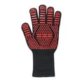 thumbnail image 2 of Sports Outdoors Camping Hiking BBQ Barbecue BBQ Barbecue Meat Oven Microwave Barbecue Resistance High-temperature Glove Non-slip Silicone Anti-burn Glove Glove Heat Insulation Anti-scalding Red, 2 of 6