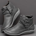 thumbnail image 2 of NOKIO Antique Women'S Autumn Ankle Boots Women's Vintage Ankle Boots Arch Support Shoes For Women With Side Zipper Flat Ankle Boots Women Women'S Casual Chic Ankle Booties, 2 of 5