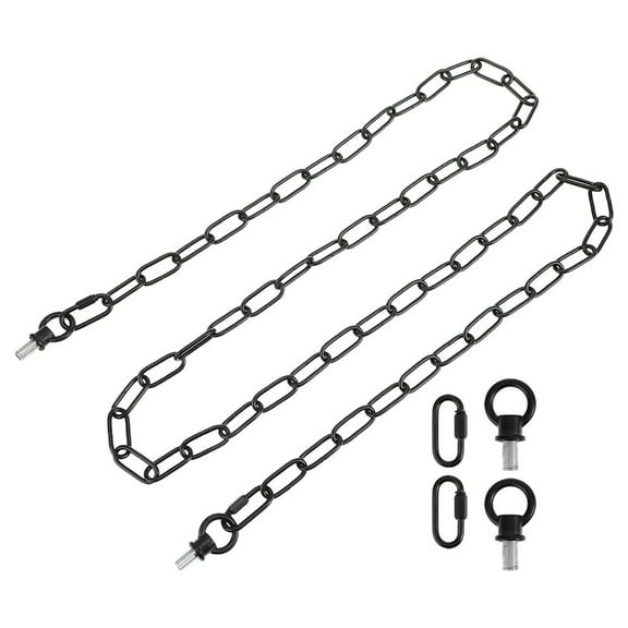 LEORX 1Set Pendant Light Fixture Chain Black Iron Hanging Lights With Chains Home Decor 90.35X3.50X0.80In