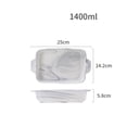 thumbnail image 2 of 1400ML/2800ML Ceramic Double Ear Oven Baking Plate Curry Rice Pasta Large Deep Plate, 2 of 6
