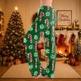 thumbnail image 2 of Christmas Pajama Pants for Women Christmas Candy Cane Print Soft Pjs Pants Comfy Drawstring Casual Sleep Lounge Pants Winter Pj Bottoms Green,S, 2 of 6