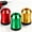 Red + Yellow + Green, variant on 3-Piece Magnetizer & Demagnetizer Tool Set – Universal Bit Magnetizer for Drill, Screwdrivers, Woodworking & Home Repair