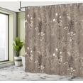 thumbnail image 4 of Ambesonne Floral Shower Curtain, Vintage Garden Botanical Art, 69"Wx70"L, Taupe White, 4 of 4