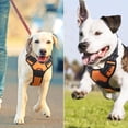 thumbnail image 2 of For Large Dogs Anti Pull Harness No Pull Safety Harness Dogs Chest Harness Soft Padded Breathable,Orange, M, 2 of 5