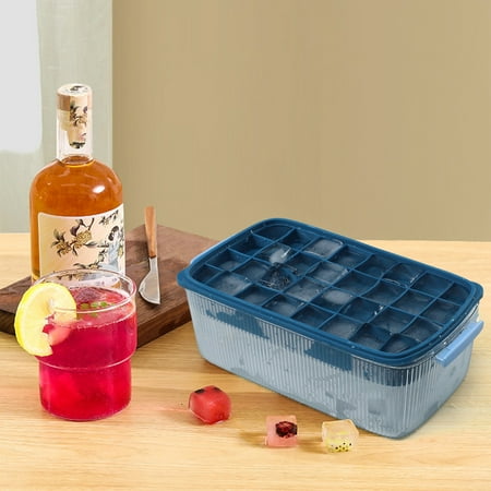 

Ovzne Ice C-ube Set Ice C-ube Molds With Scoop 32 Grids Ice C-ube Container Set For Chilled Drinks Whiskey Cocktail Ice C-ube Storage