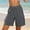 *Gray, variant on Binmer Women's Waffle Knit Drawstring Elastic Waist Shorts with Pockets ,Solid Color Casual Summer Short Army Green,Women's Plus L
