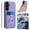 Purple, variant on Allytechgroup Samsung Galaxy A35 Wallet Case for Women Men, Premium PU Leather Shockproof Hand Wrist Slim Fit Back Cover Phone Case for Samsung Galaxy A35, Black