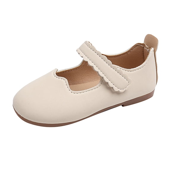 WAYUTE Girls Sandals Pearl Ribbon Flower Design Hook Loop Flat Bottom Princess Shoes for Children Lightweight Fashion Summer Outdoor