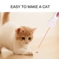 thumbnail image 4 of NestledNature Interactive Cat Toy Teaser Wand Cat Paw Pattern Battery Powered Detachable Red Funny Cat Stick For Cats,Pattern Funny Cat Stick,Funny Cat Stick, 4 of 8