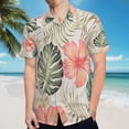 thumbnail image 5 of High Quality Hawaiian Shirts for Men Short Sleeve Aloha Beach Shirt Floral Summer Casual Button Down Shirts Blouses BEE3HC, 5 of 7