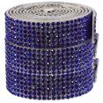 thumbnail image 1 of MasteelfCA 3 Rolls of Self Adhesive Rhinestone Ribbons Bling Rhinestone Rolls DIY Clothing Crafts, 1 of 8