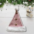 thumbnail image 4 of Plush Jingle Bell Christmas Hat - Festive Family Party Decoration, Soft Comfortable Hat for Adults, Cute Holiday Headwear for Christmas Celebrations, 12.6*17.72in, Pink, 4 of 6