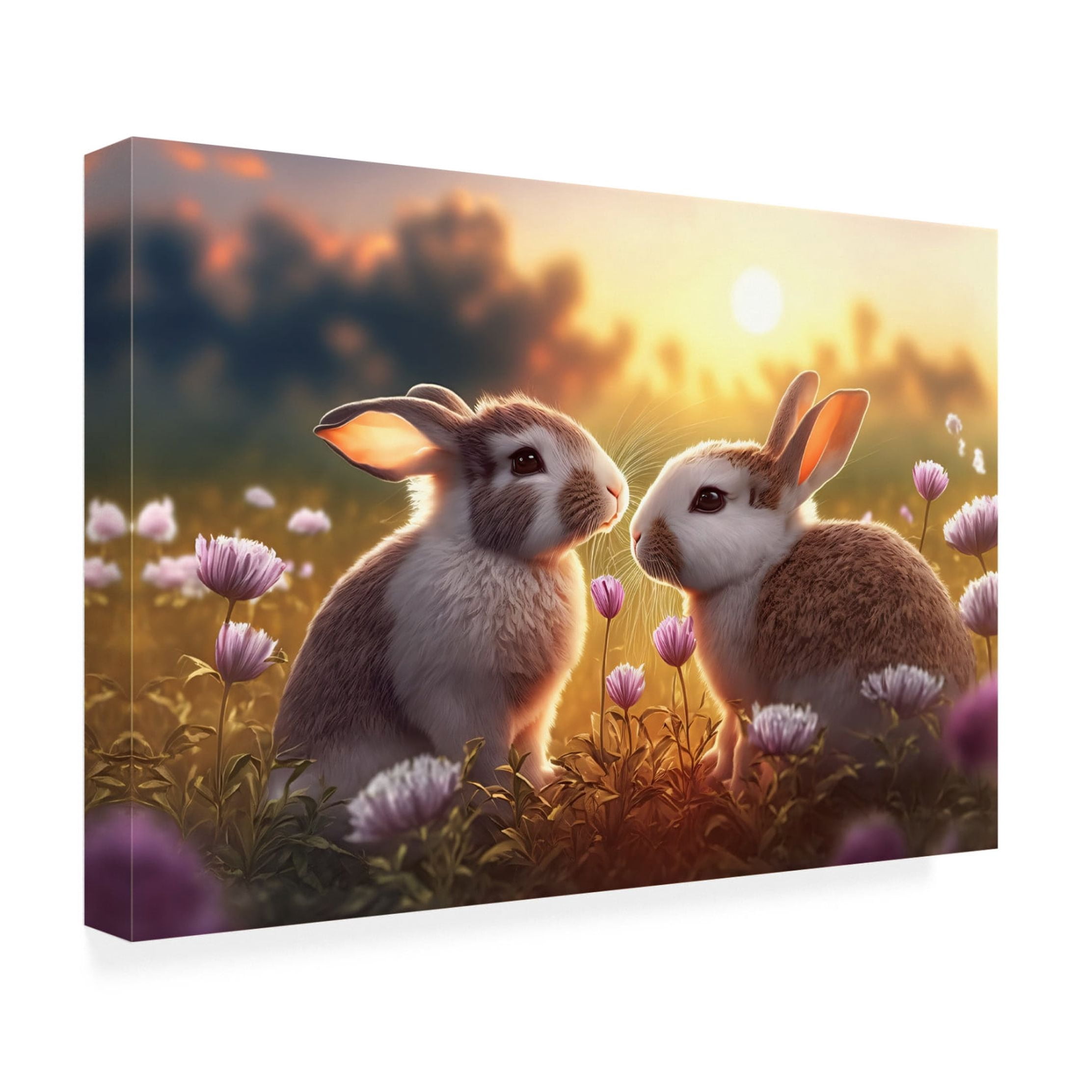 Canvas Wall Art - Ray Heere 'Woodland Animals 16' Wall Art for Living Room, Bedroom, or Office Décor by Trademark Fine Art - 32 x 22 Inches