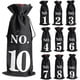 thumbnail image 1 of 1 To 10 Burlap Wine Bags Blind Tasting Drawstring Drawstring Pocket Wine Bottle Sleeves, 1 of 3