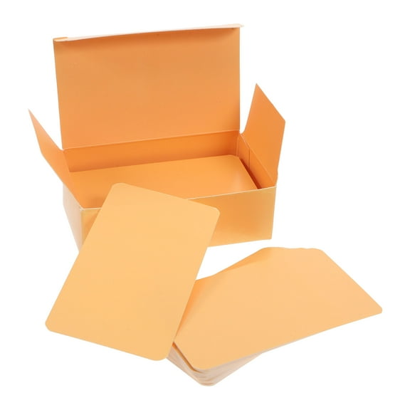 Homoyoyo Versatile Orange Study Cards Set for Notes and Messages 100Pcs