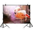 thumbnail image 1 of EREHome Toile de Fond en Polyester Flamant Rose 7x5ft pour Studio, 1 of 3