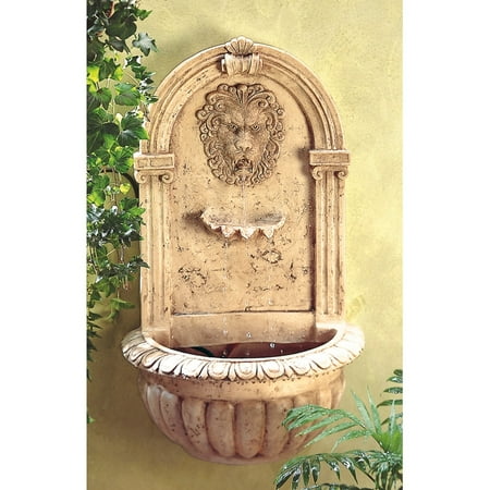 BSD National Supplies Sandstone Lion Face Wall Fountain
