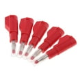 thumbnail image 4 of Tachiuwa 5 Pcs Tube Rétractable Mâle 4mm Empilable Fiche Banane Connecteur de Soudure Rouge, 4 of 7