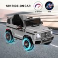 thumbnail image 5 of TOKTOO 12V Powered Ride on Toy Mercedes-Benz G63 Licensed for Kids, Electric Toddler Ride on Car w/Parent Remote Control, MP3, LED Headlight, Gift for Boys Girls Aged 2-4 Years, Gray, 5 of 10