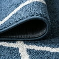 thumbnail image 4 of JONATHAN Y SUPERSOFT 2 x 10 Runner Rug, Cole Minimalist Diamond Trellis - Navy/White, SEU102H-210, 4 of 8
