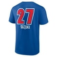 thumbnail image 3 of Men's Seiya Suzuki Royal Chicago Cubs Fastball Player Name & Number T-Shirt, 3 of 3