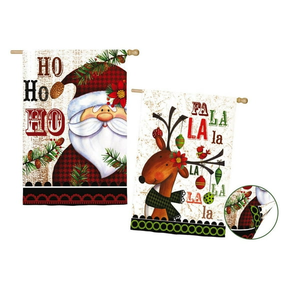 Evergreen Flag Ho Ho Ho House Flag