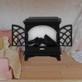 thumbnail image 4 of LIFKOME Mini Accessoires de Maison Mini Cheminée Noire avec Effet de Flamme Simulée pour Collectionneurs 1Pcs, 4 of 8
