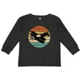 thumbnail image 3 of Inktastic Vintage Airplane Retro Sunset Boys or Girls Long Sleeve Toddler T-Shirt, 3 of 5