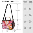 thumbnail image 4 of FORMRS Student Insulated Lunch Bag with Shoulder Strap Reusable Cooler Box for School, Swirling Lines, 4 of 9