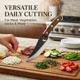 thumbnail image 5 of NULAS 6.3" Professional Chef Knife, Stainless Steel Kitchen Knife for Chopping & Meat, Brown, 5 of 7