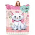 thumbnail image 2 of The Aristocats Throw Blanket Soft Cozy Warm College Printing Oversized Lightweight Home Decoration All Seasons For Sofa Bed Couch Bedroom, 2 of 8