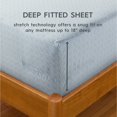 thumbnail image 3 of Better Homes & Gardens 300 Thread Count Cotton Sateen Bed Sheet Set, Suzani Blue Water, 4-Piece, Double, 3 of 5
