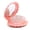 pink, variant on OPALESQUE Foldable Travel Hair Brushes with Mirror Shell Shape,Metallic Shinning, Portable Pocket Hair Brush, Mini Hair Comb Compact Size, 7.5x8cm,Gifts for Girls women
