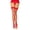 Red/Black, variant on Leg Avenue Womens Stay-Up Lace Top Backseam Fishnet Thigh Highs