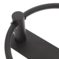 thumbnail image 4 of KONTONTY Porte-Serviette Moderne Anneau à Serviette Noir Acier Inoxydable 1ensemble pour Propriétaires, 4 of 8