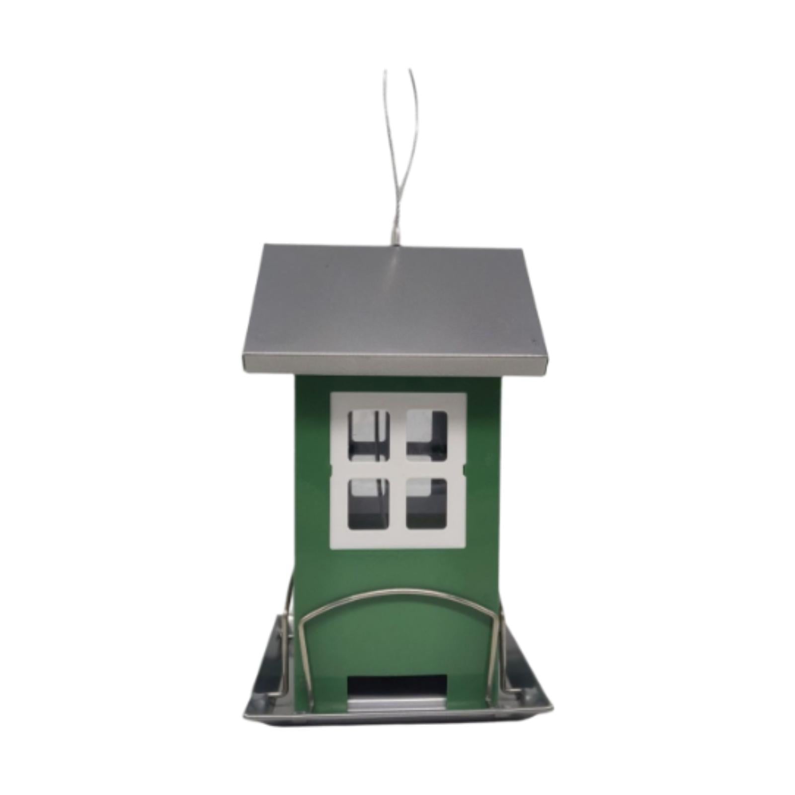 koolsoo Outdoor Bird Feeder Multifunctional Hanging Metal for Outside Courtyard Lawn
