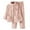 Pink, variant on Women's Lambswool Flannel Pajama Set Long Sleeve Two Piece Winter Thermal Home Wear Comfortable Sleepwear