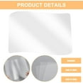 thumbnail image 6 of 4 PCS Plastic Placemats Clear Plastic Placemats Translucent Placemats Heat Resistant Washable Table Mats Wipeable Washable Table Protector for Dining Kitchen Painting Table 11x17 Inch, 6 of 6