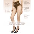 thumbnail image 3 of MeMoi 2 Pair Women's Full Coverage High Waisted Shaping Briefs - Womens - Female, Small, Mocha-Black, 3 of 12