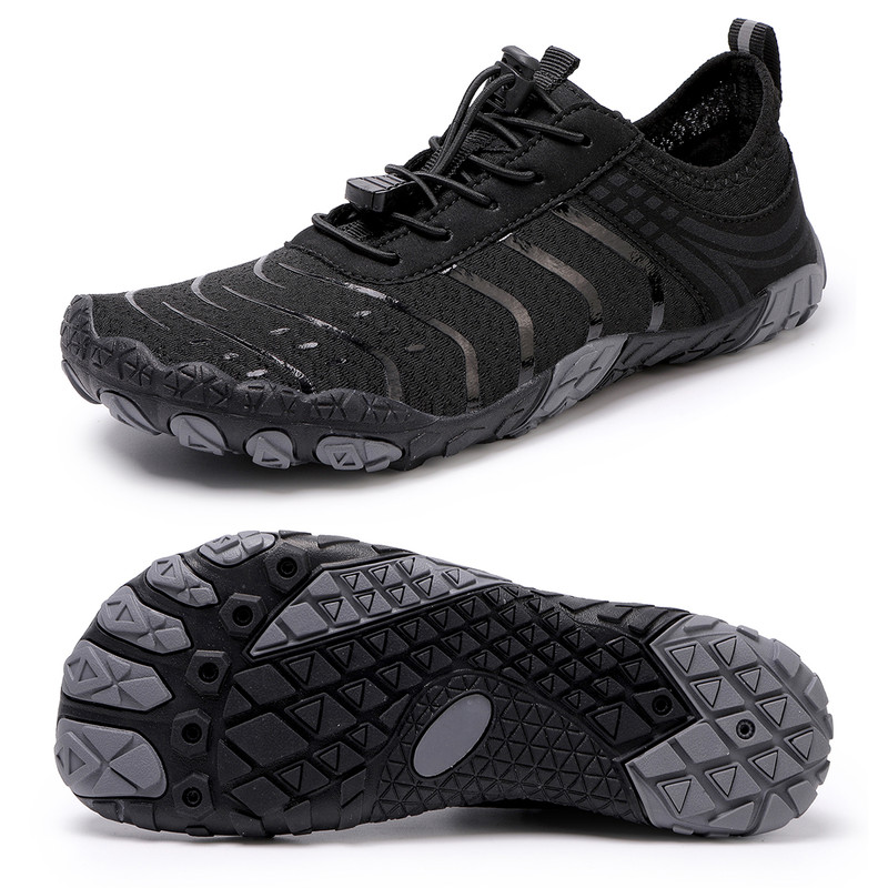 Stepedia Men's Women's Water Shoes Wide Quick-Dry Black photo 1