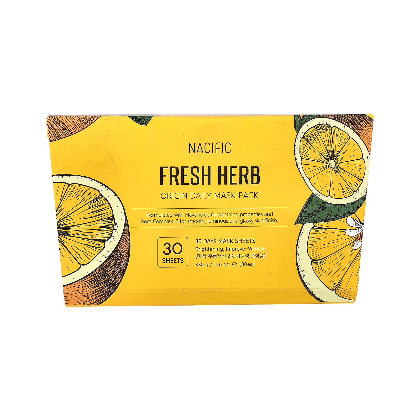 thumbnail image 4 of Nacific Fresh Herb, Origin Daily Beauty Mask Pack, 30 Sheet Masks, 11.6 oz (330 g), 4 of 6