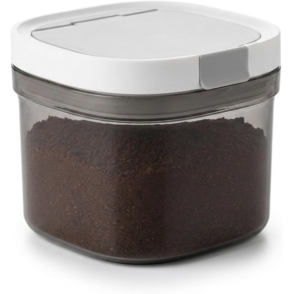 Pethiy 800ml Airtight Food Storage Canister, Bpa-Free Plastic Container with Scoop for Coffee Beans, Ground Coffee, Spices, Herbs & Snacks